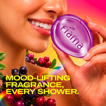 Fiama Gel Bathing Bar Fresh Celebration Multipack, Solid Soap Bars, Unisex - close-up detail