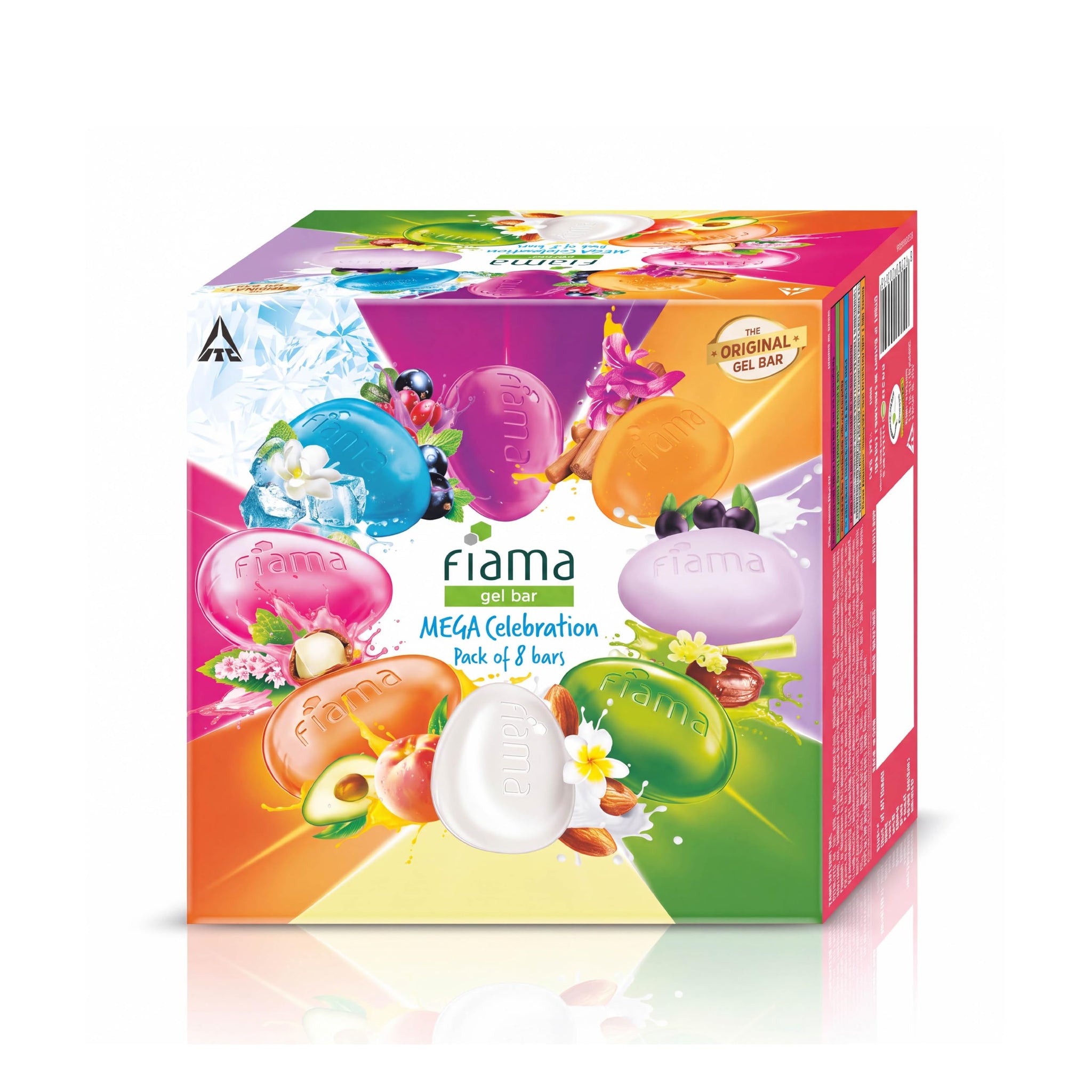 Fiama Gel Bathing Bar Fresh Celebration Multipack, Solid Soap Bars, Unisex (16)
