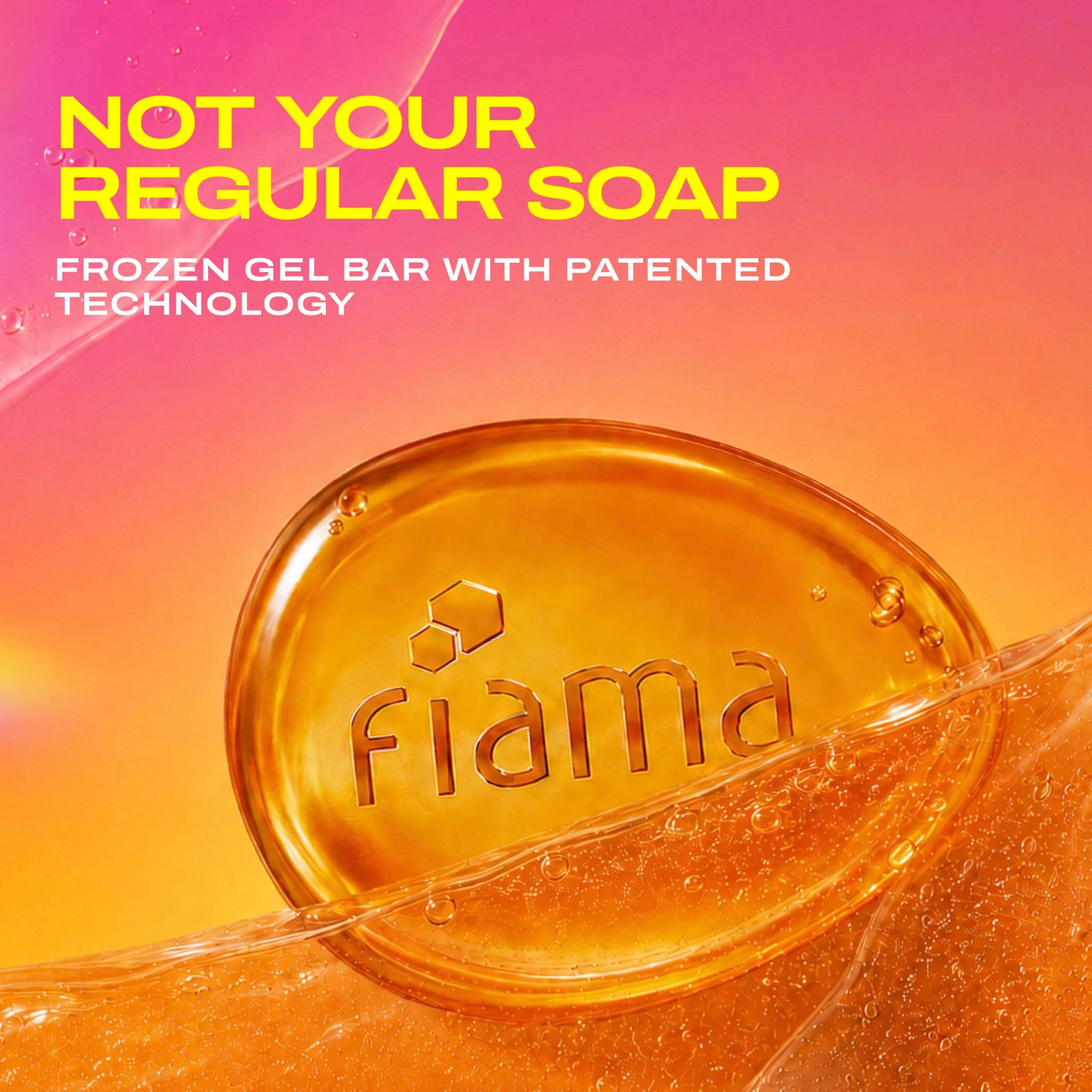 Fiama Gel Bathing Bar Fresh Celebration Multipack, Solid Soap Bars, Unisex - back view (9)