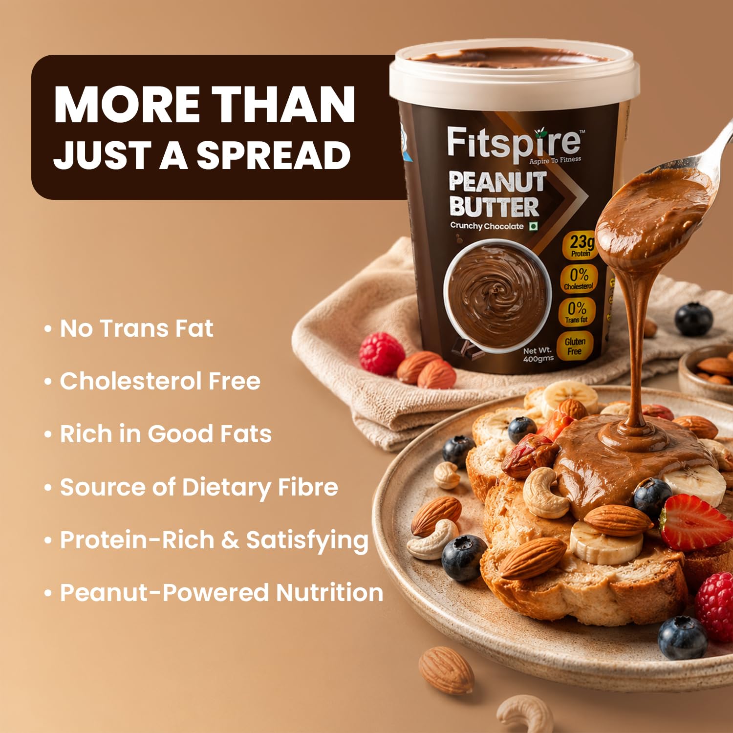 Fitspire Fit Super Pro Whey Protein Powder, 2 lbs (1350g), Whey Isolate & Concentrate Blend - label detail