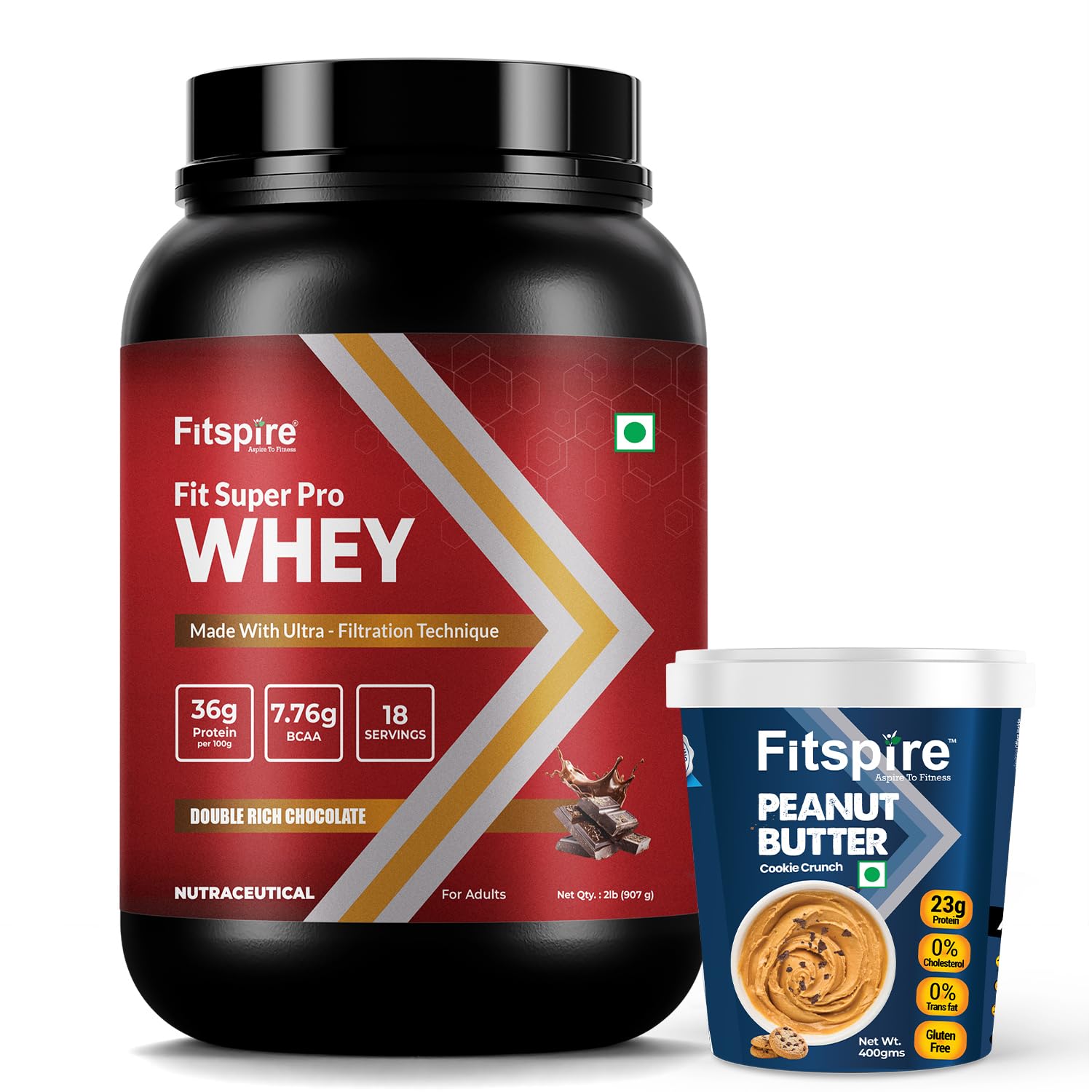 Fitspire Fit Super Pro Whey Protein Powder, 2 lbs (1350g), Whey Isolate & Concentrate Blend (9)