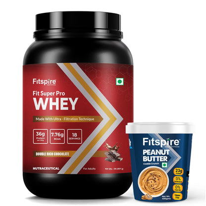 Fitspire Fit Super Pro Whey Protein Powder, 2 lbs (1350g), Whey Isolate & Concentrate Blend (9)