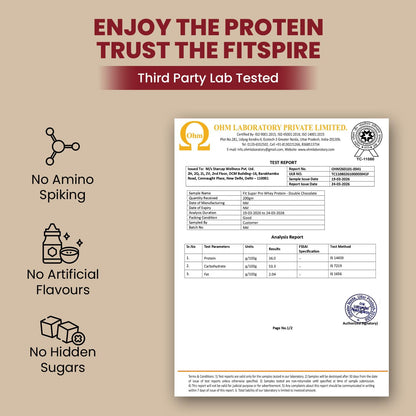 Fitspire Fit Super Whey Protein Powder, 1kg, Adult Protein Supplement, Zero Sugar, Digestive Enzyme Blend - in use (21)