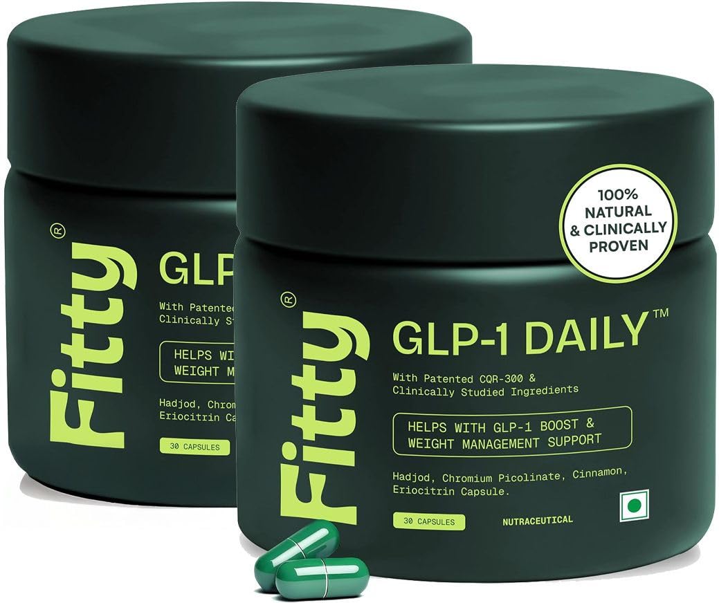 Fitty GLP-1 Daily Nutritional Supplement Capsules, 30 Capsules, Plant-Based, Sugar-Free (10)