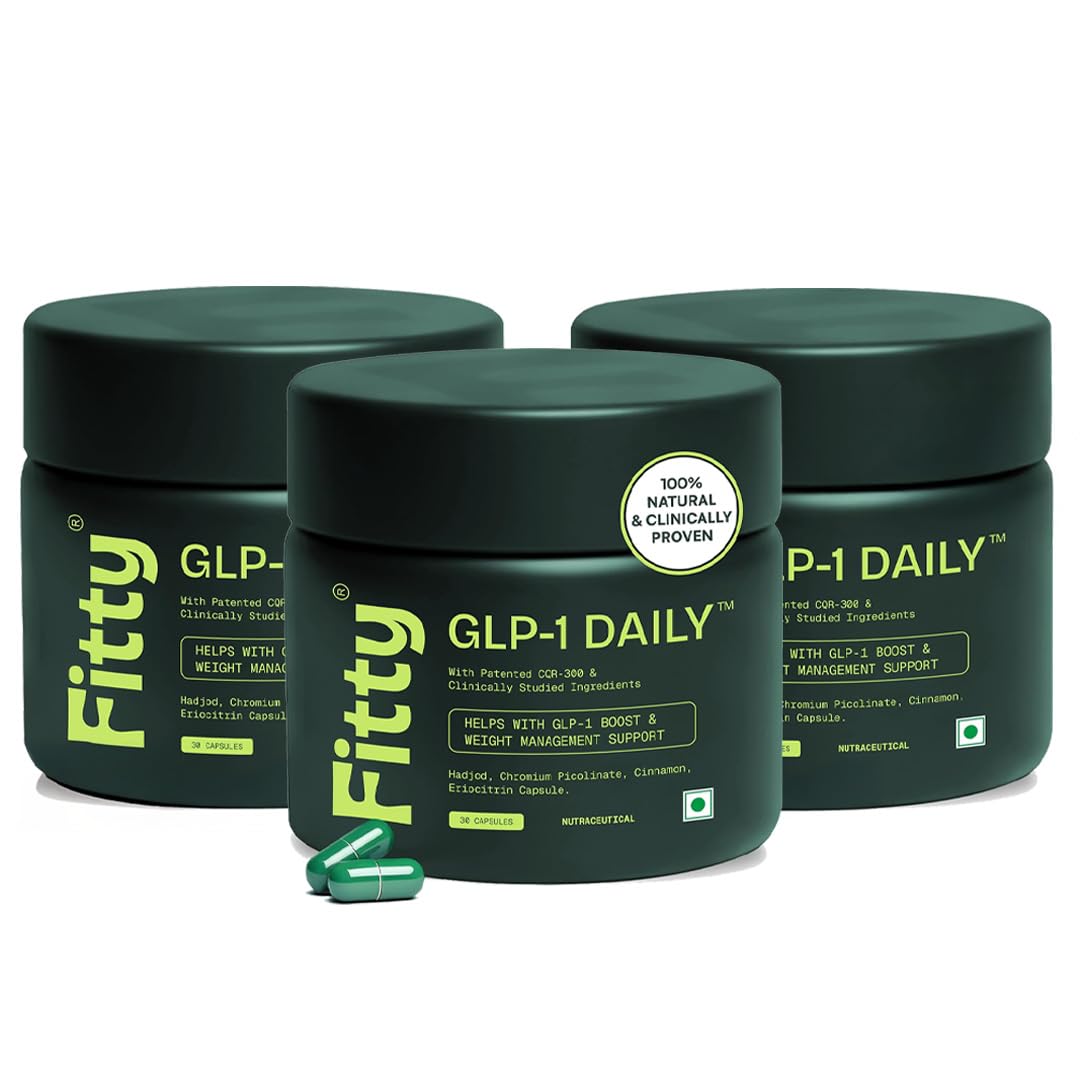 Fitty GLP-1 Daily Nutritional Supplement Capsules, 30 Capsules, Plant-Based, Sugar-Free (13)