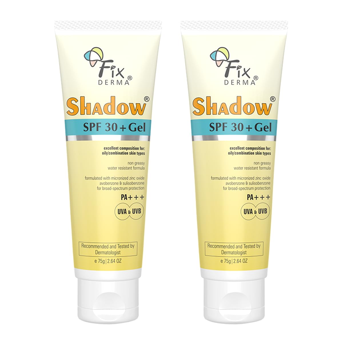 FIXDERMA Shadow Sunscreen Gel SPF 30+ Broad Spectrum | Lightweight Water Resistant for Oily Skin (16)