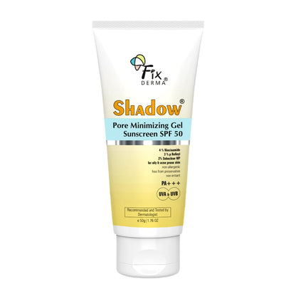 FIXDERMA Shadow Sunscreen Gel SPF 30+ Broad Spectrum | Lightweight Water Resistant for Oily Skin (19)