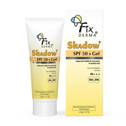 FIXDERMA Shadow Sunscreen Gel SPF 30+ Broad Spectrum | Lightweight Water Resistant for Oily Skin (26)