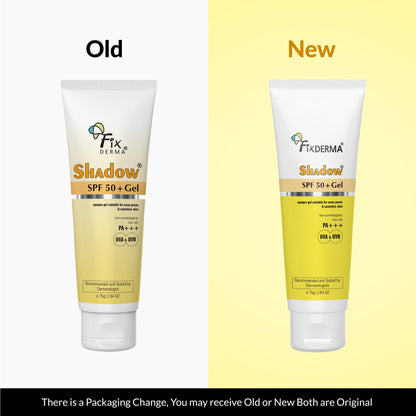 FIXDERMA Shadow Sunscreen Gel SPF 30+ Broad Spectrum | Lightweight Water Resistant for Oily Skin - close-up detail (40)