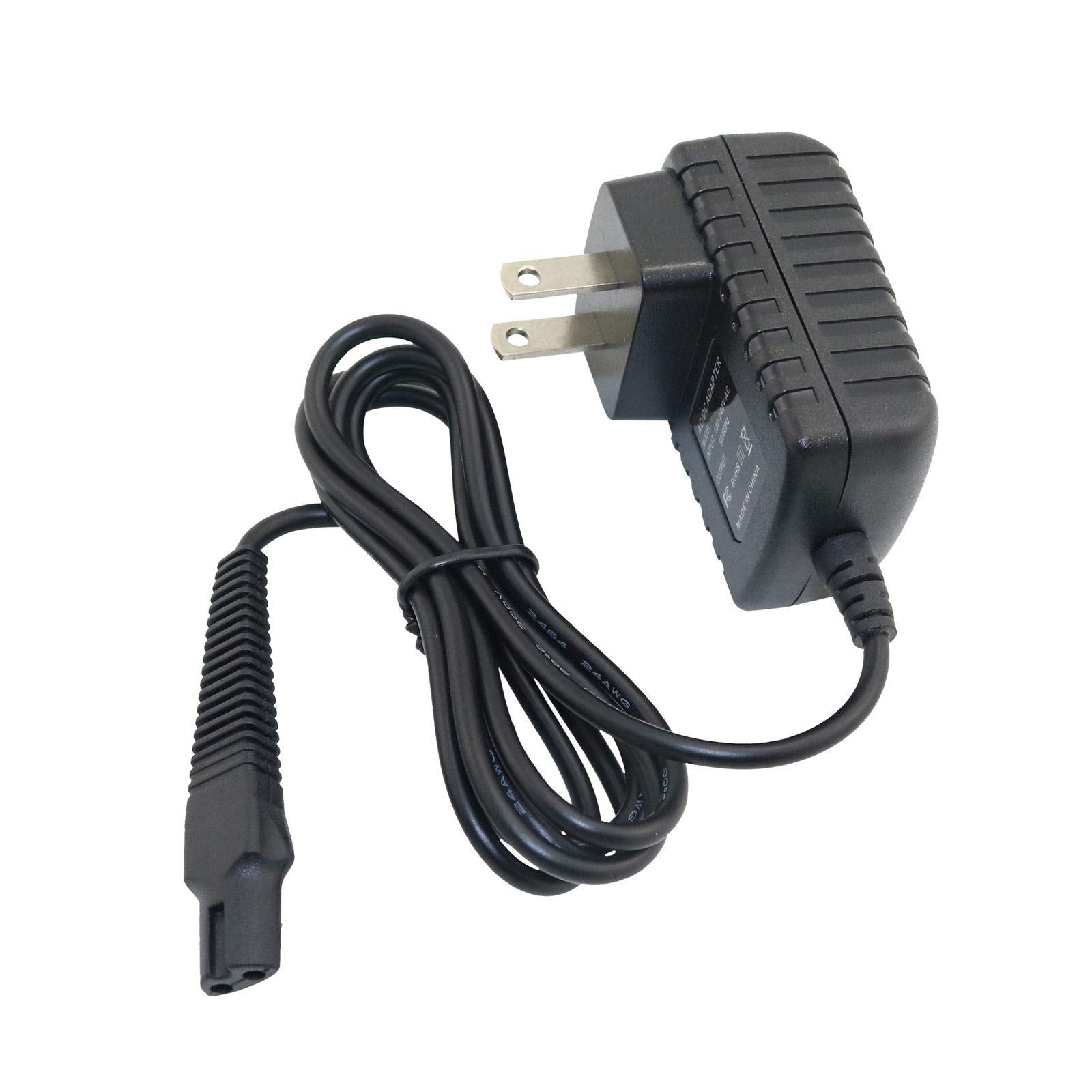 FocalTop Wall Charger Power Cord for Braun Electric Shaver Series 5 (5030S, 5040S, 5090CC), AC/DC Adapter - front view