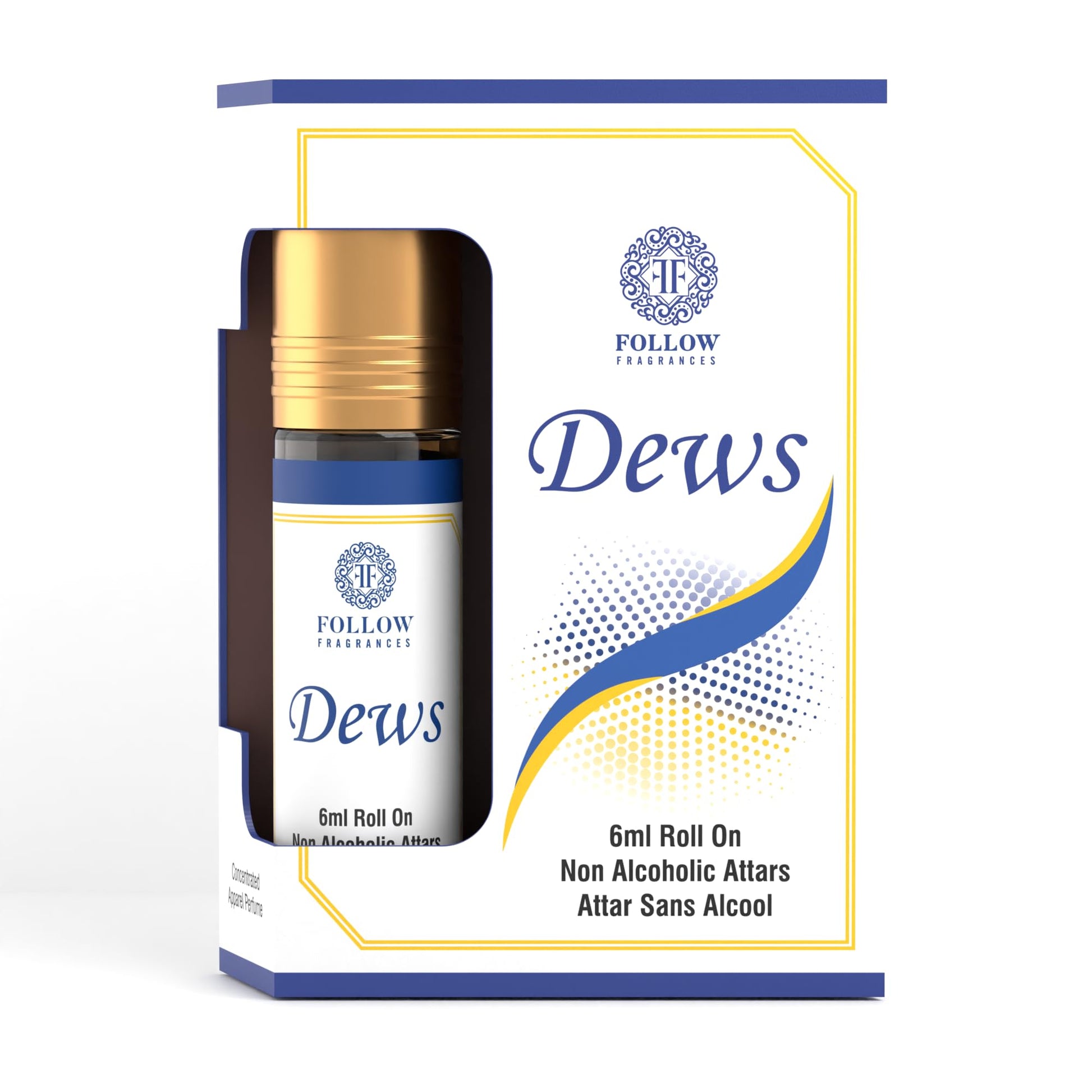 FOLLOW FRAGRANCES Attar, Non-Alcoholic Roll-On, 6 ml, Unisex Personal Fragrance - close-up detail (15)