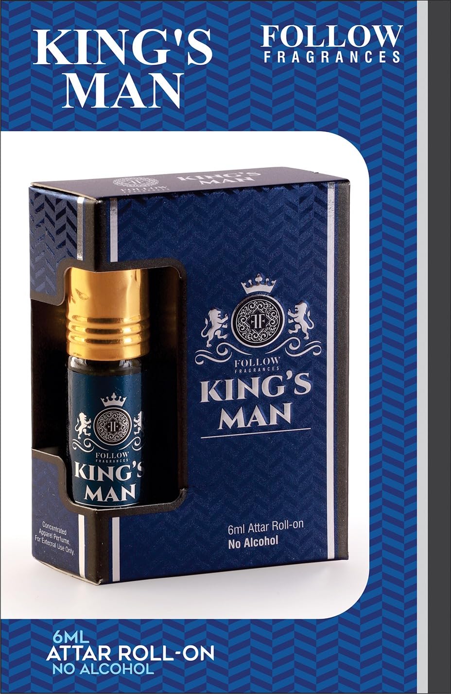 FOLLOW FRAGRANCES Attar, Non-Alcoholic Roll-On, 6 ml, Unisex Personal Fragrance - packaging (17)