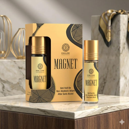 FOLLOW FRAGRANCES Attar, Non-Alcoholic Roll-On, 6 ml, Unisex Personal Fragrance - packaging (21)