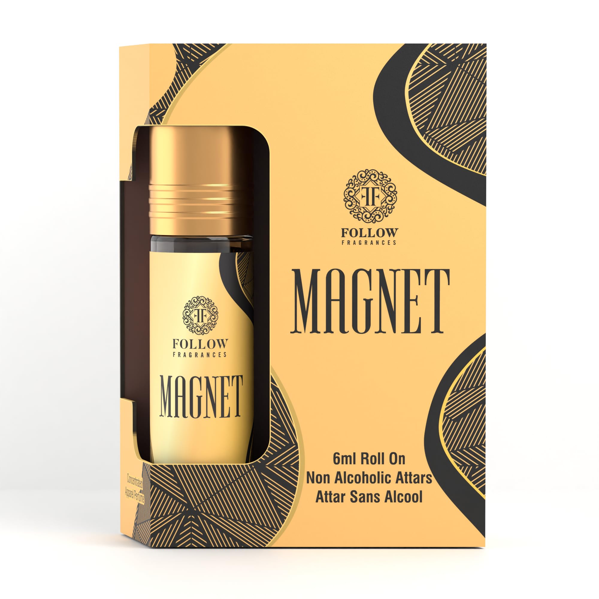 FOLLOW FRAGRANCES Attar, Non-Alcoholic Roll-On, 6 ml, Unisex Personal Fragrance - ingredients panel (23)