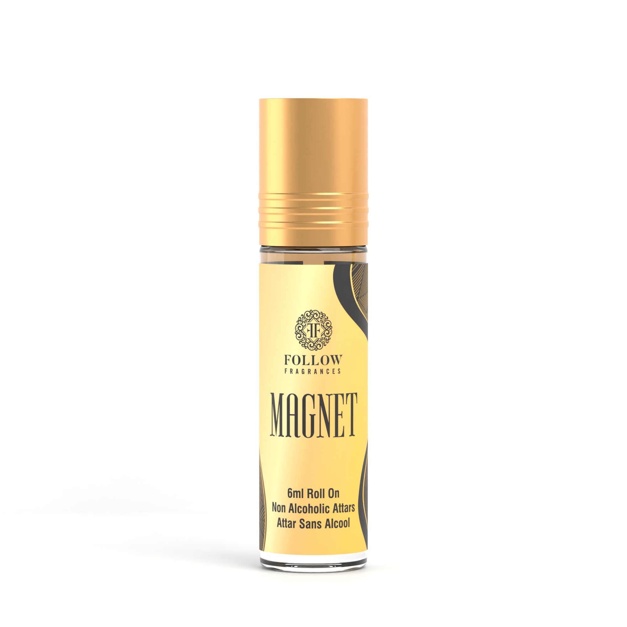 FOLLOW FRAGRANCES Attar, Non-Alcoholic Roll-On, 6 ml, Unisex Personal Fragrance - close-up detail (24)