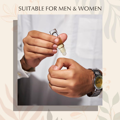FOLLOW FRAGRANCES Attar, Non-Alcoholic Roll-On, 6 ml, Unisex Personal Fragrance - front view
