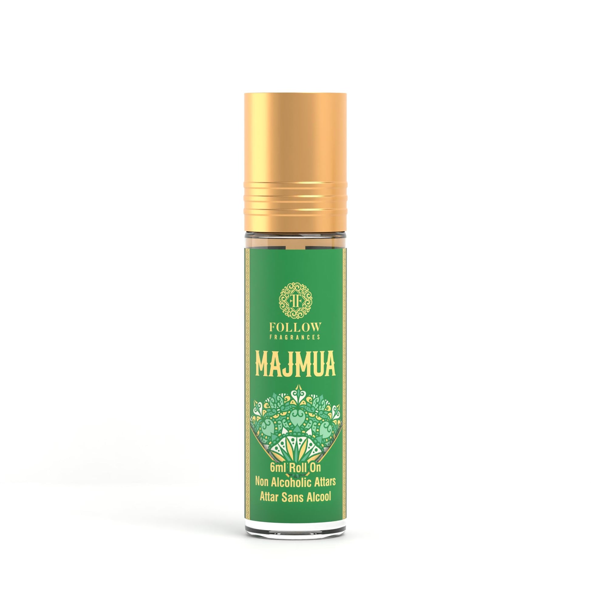 FOLLOW FRAGRANCES Attar, Non-Alcoholic Roll-On, 6 ml, Unisex Personal Fragrance - close-up detail (31)