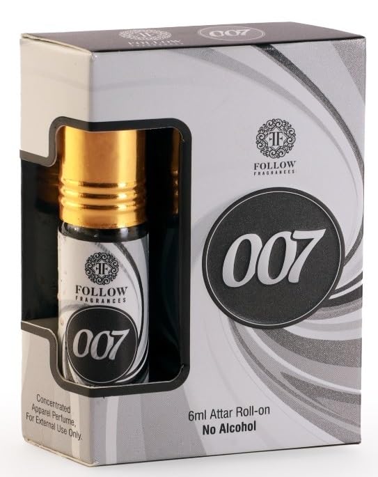 FOLLOW FRAGRANCES Attar, Non-Alcoholic Roll-On, 6 ml, Unisex Personal Fragrance (32)