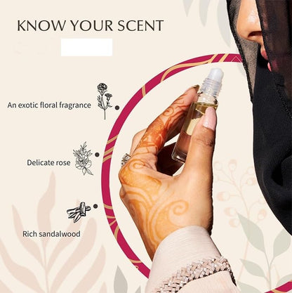 FOLLOW FRAGRANCES Attar, Non-Alcoholic Roll-On, 6 ml, Unisex Personal Fragrance - front view (38)