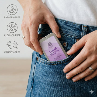 FOLLOW FRAGRANCES Solid Perfume Balm, 10g, Alcohol-Free, Unisex Travel Fragrance - front view (12)
