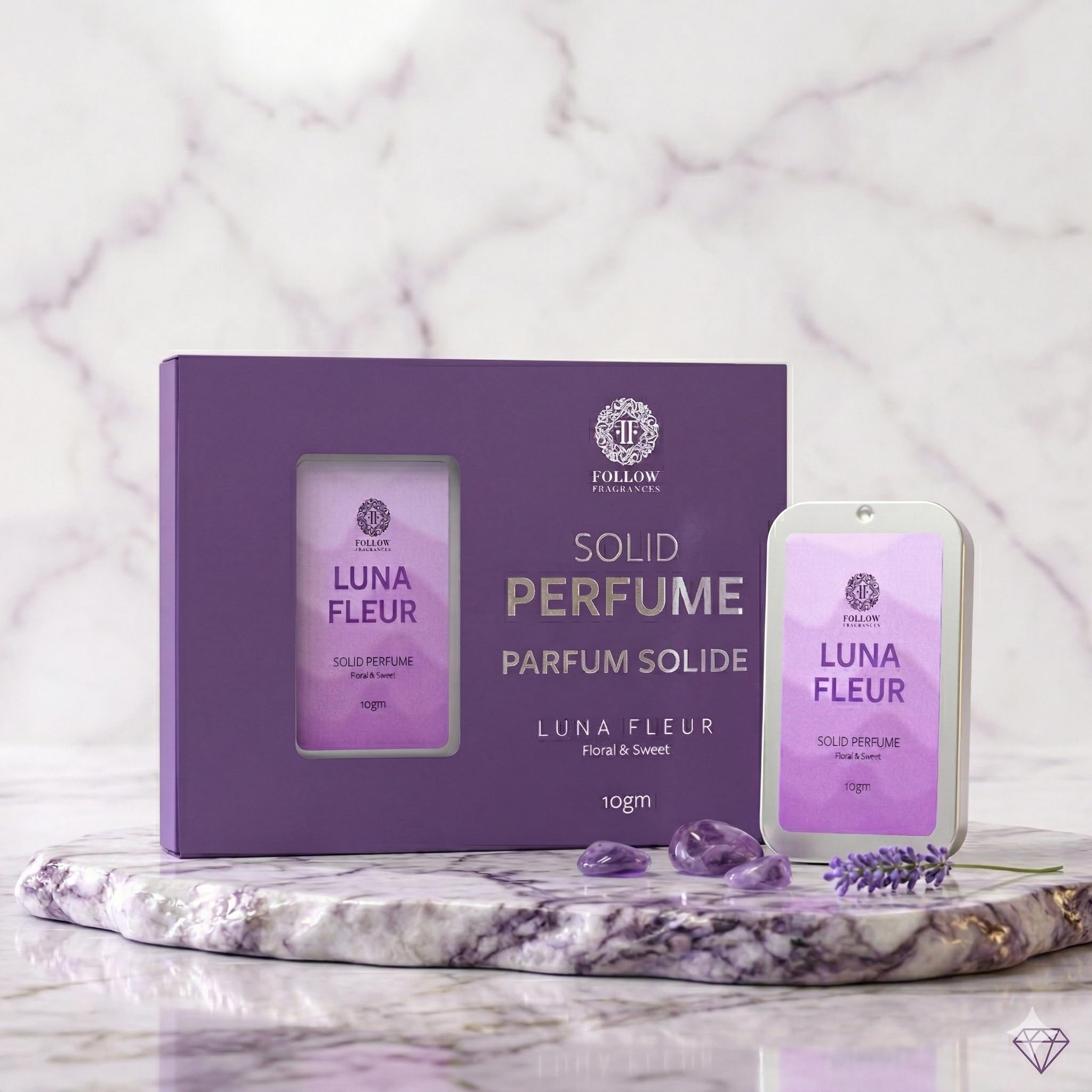 FOLLOW FRAGRANCES Solid Perfume Balm, 10g, Alcohol-Free, Unisex Travel Fragrance - packaging (14)