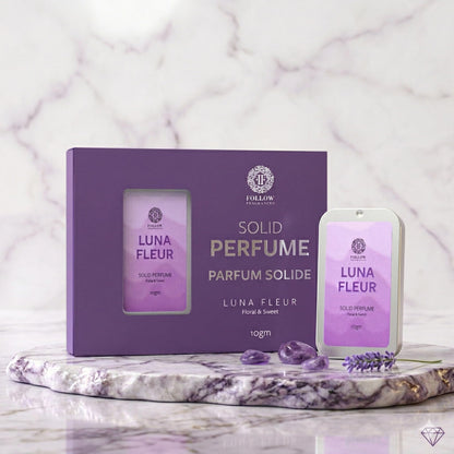 FOLLOW FRAGRANCES Solid Perfume Balm, 10g, Alcohol-Free, Unisex Travel Fragrance - packaging (14)