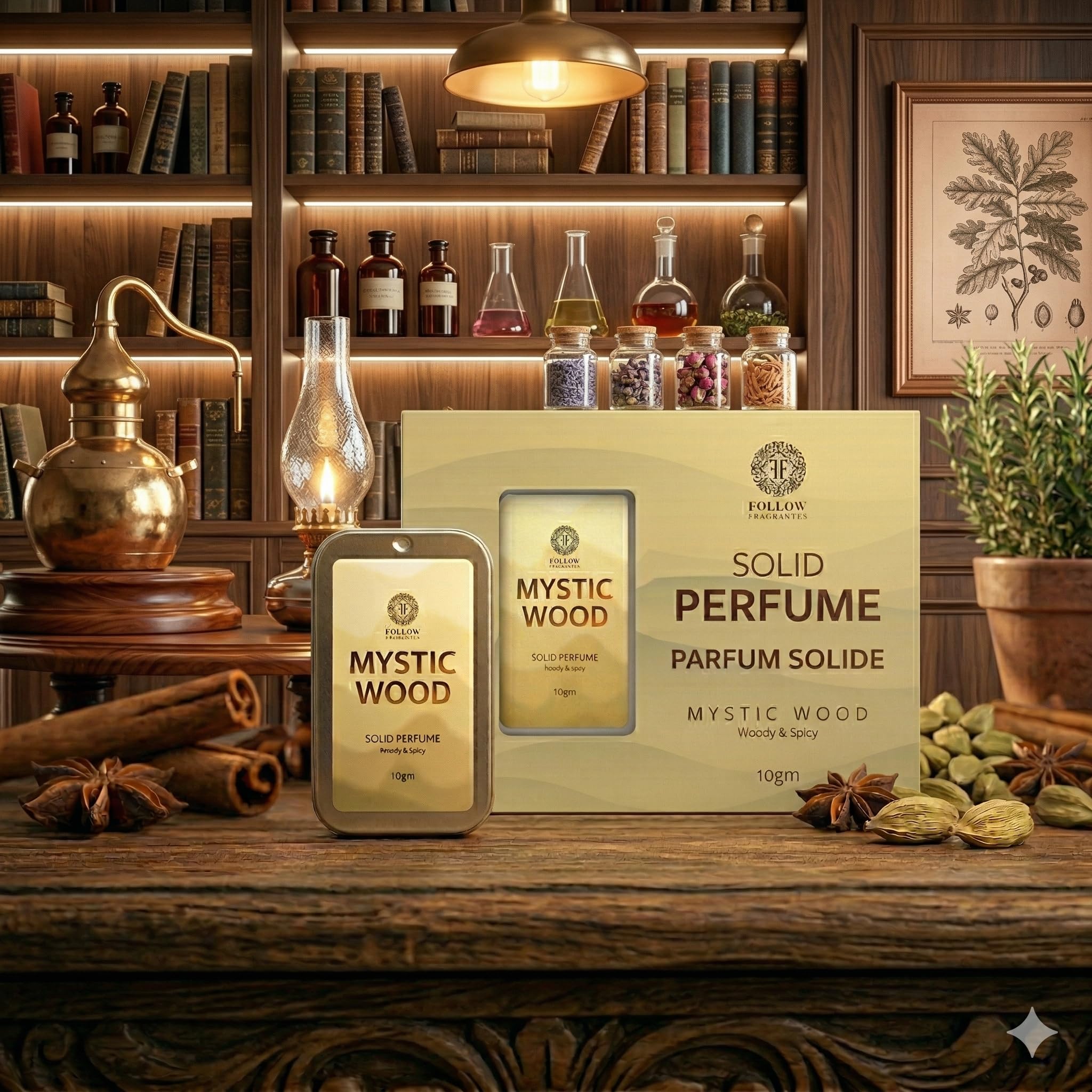 FOLLOW FRAGRANCES Solid Perfume Balm, 10g, Alcohol-Free, Unisex Travel Fragrance - packaging (19)