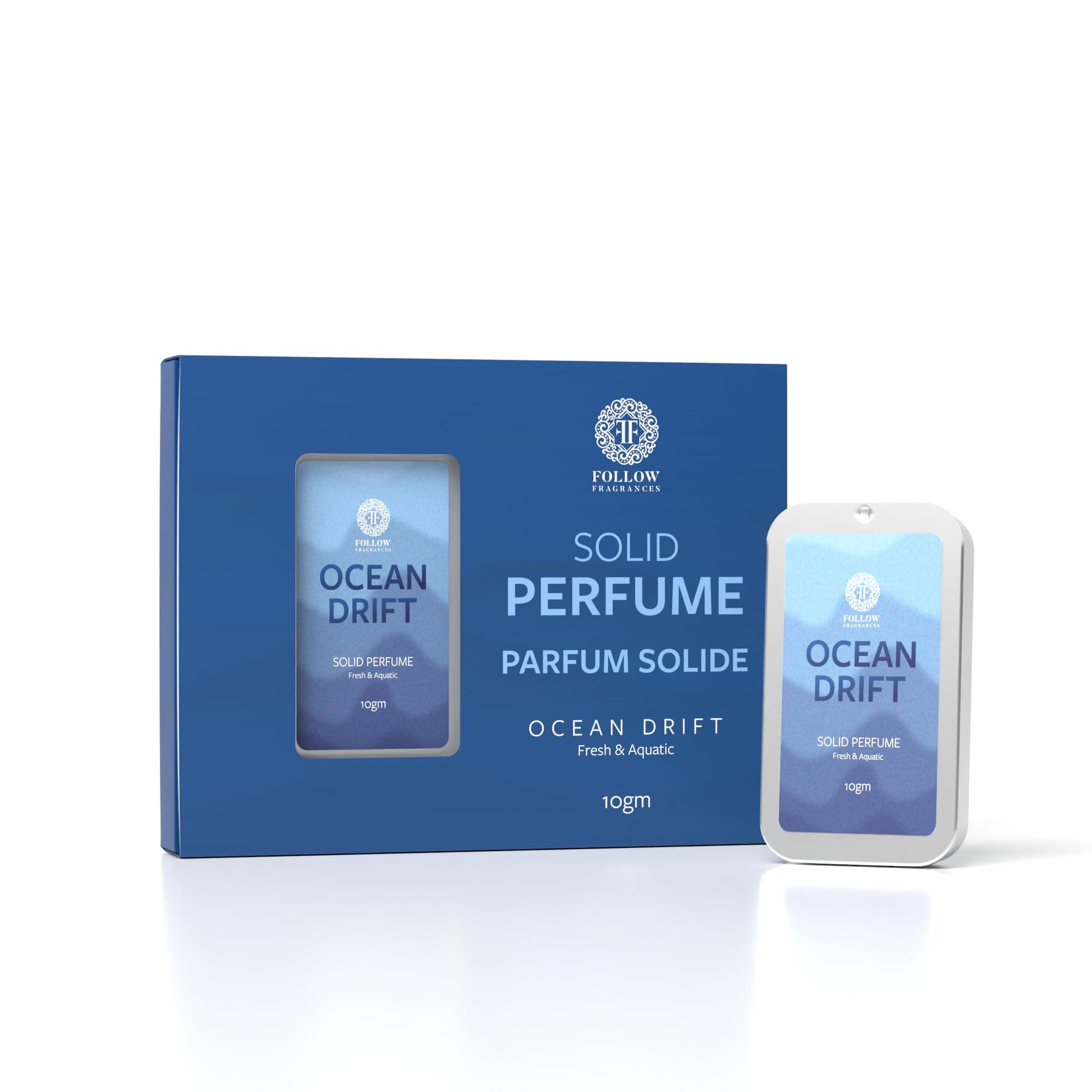 FOLLOW FRAGRANCES Solid Perfume Balm, 10g, Alcohol-Free, Unisex Travel Fragrance (21)
