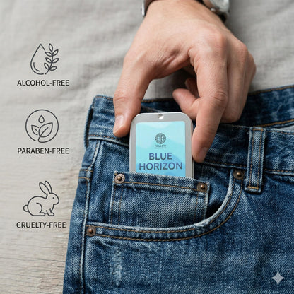 FOLLOW FRAGRANCES Solid Perfume Balm, 10g, Alcohol-Free, Unisex Travel Fragrance - back view