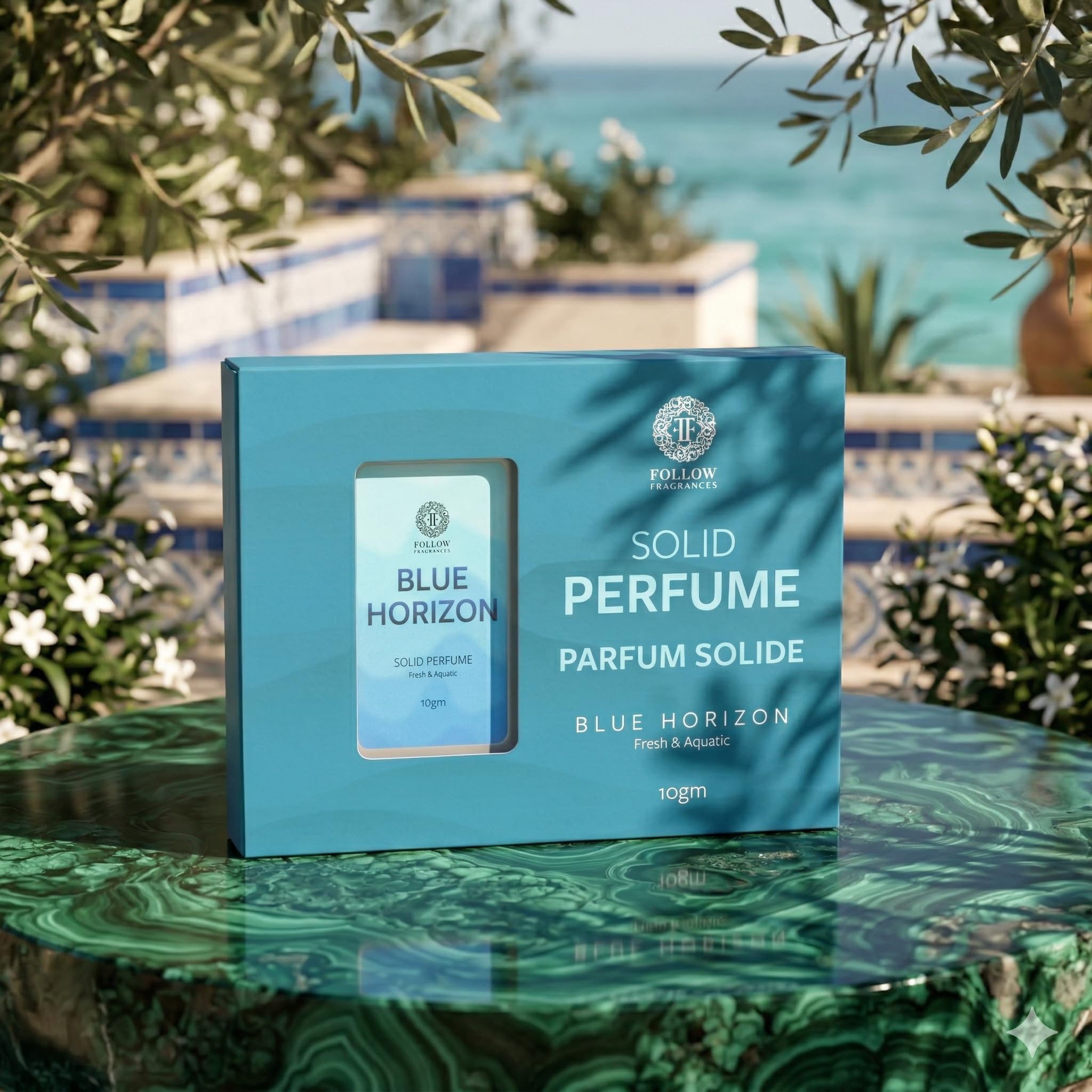 FOLLOW FRAGRANCES Solid Perfume Balm, 10g, Alcohol-Free, Unisex Travel Fragrance - ingredients panel