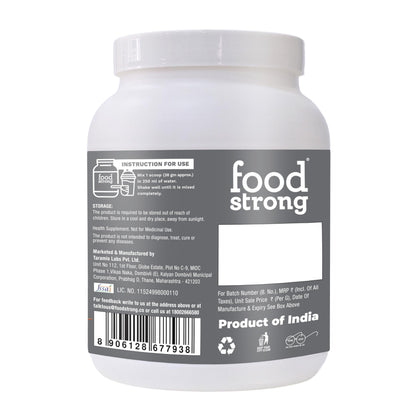 Foodstrong Whey Protein Isolate, Grass-Fed Hormone-Free, With Turmeric and Digestive Enzymes, No Added Sugar - in use (17)