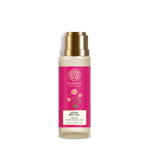 Forest Essentials After Bath Oil Indian Rose, Natural Body Oil for Daily Post-Shower Use