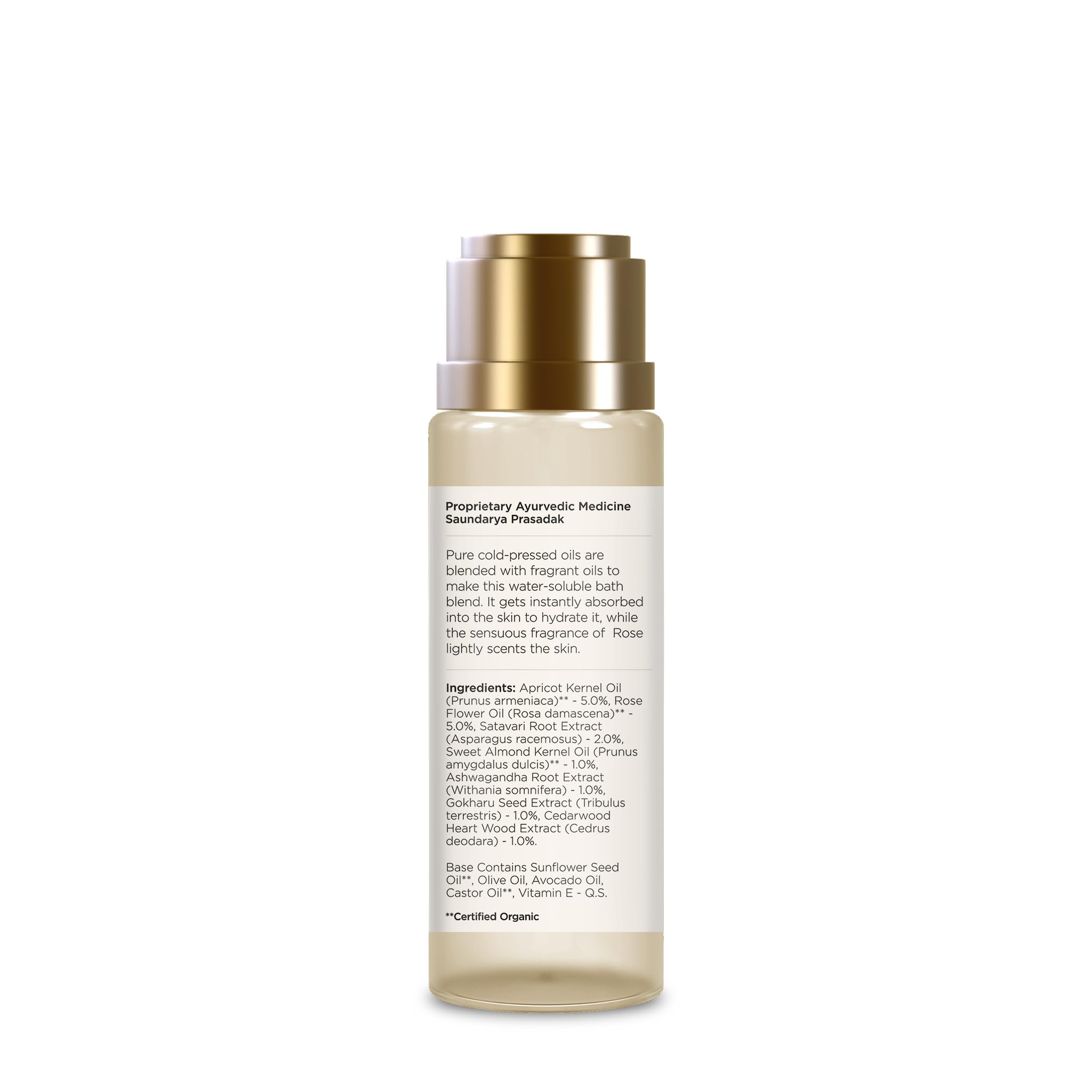 Forest Essentials After Bath Oil Indian Rose, Natural Body Oil for Daily Post-Shower Use - packaging