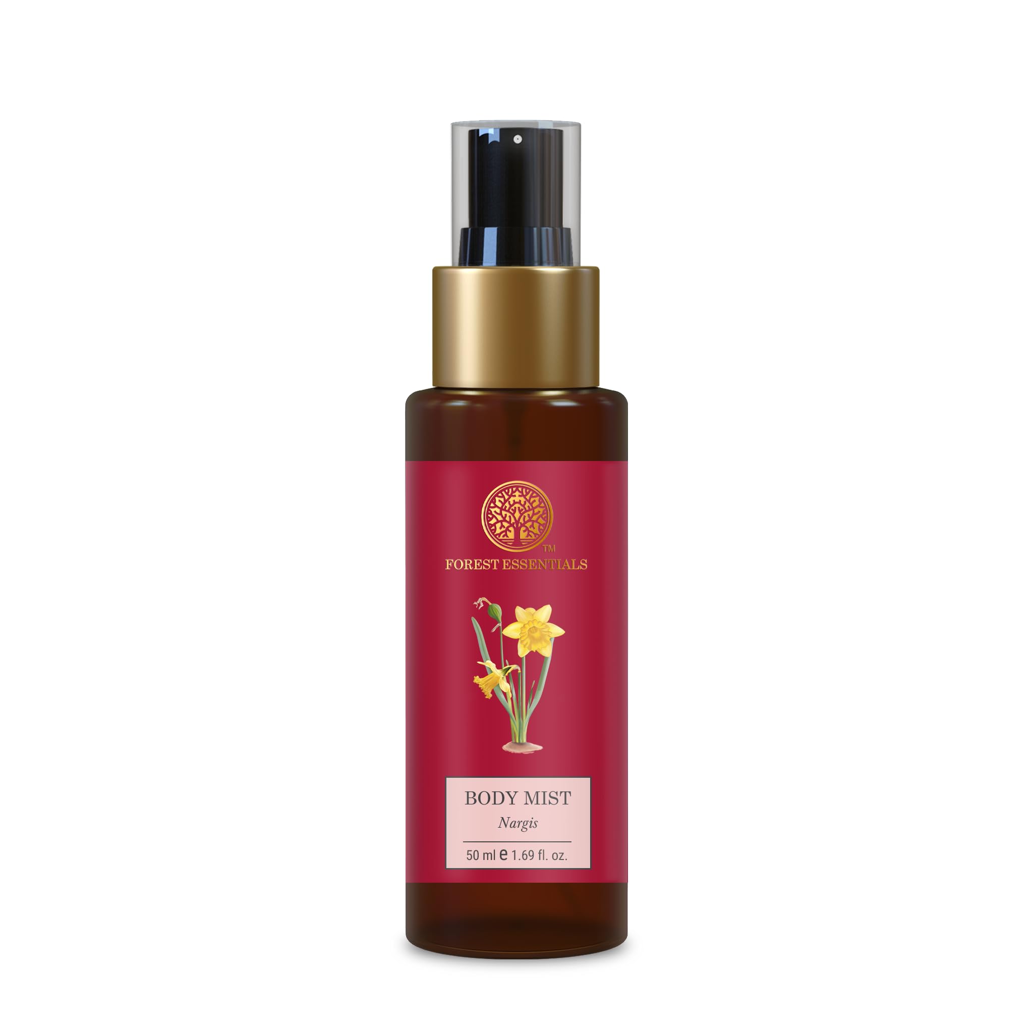 Forest Essentials Fragrant Body Mist Nargis - Aloe Vera Infused Perfume Spray, Unisex, Organic