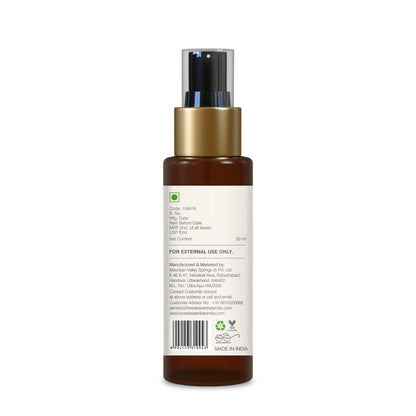 Forest Essentials Fragrant Body Mist Nargis - Aloe Vera Infused Perfume Spray, Unisex, Organic - label detail