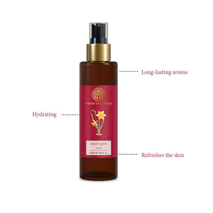 Forest Essentials Fragrant Body Mist Nargis - Aloe Vera Infused Perfume Spray, Unisex, Organic - front view (9)