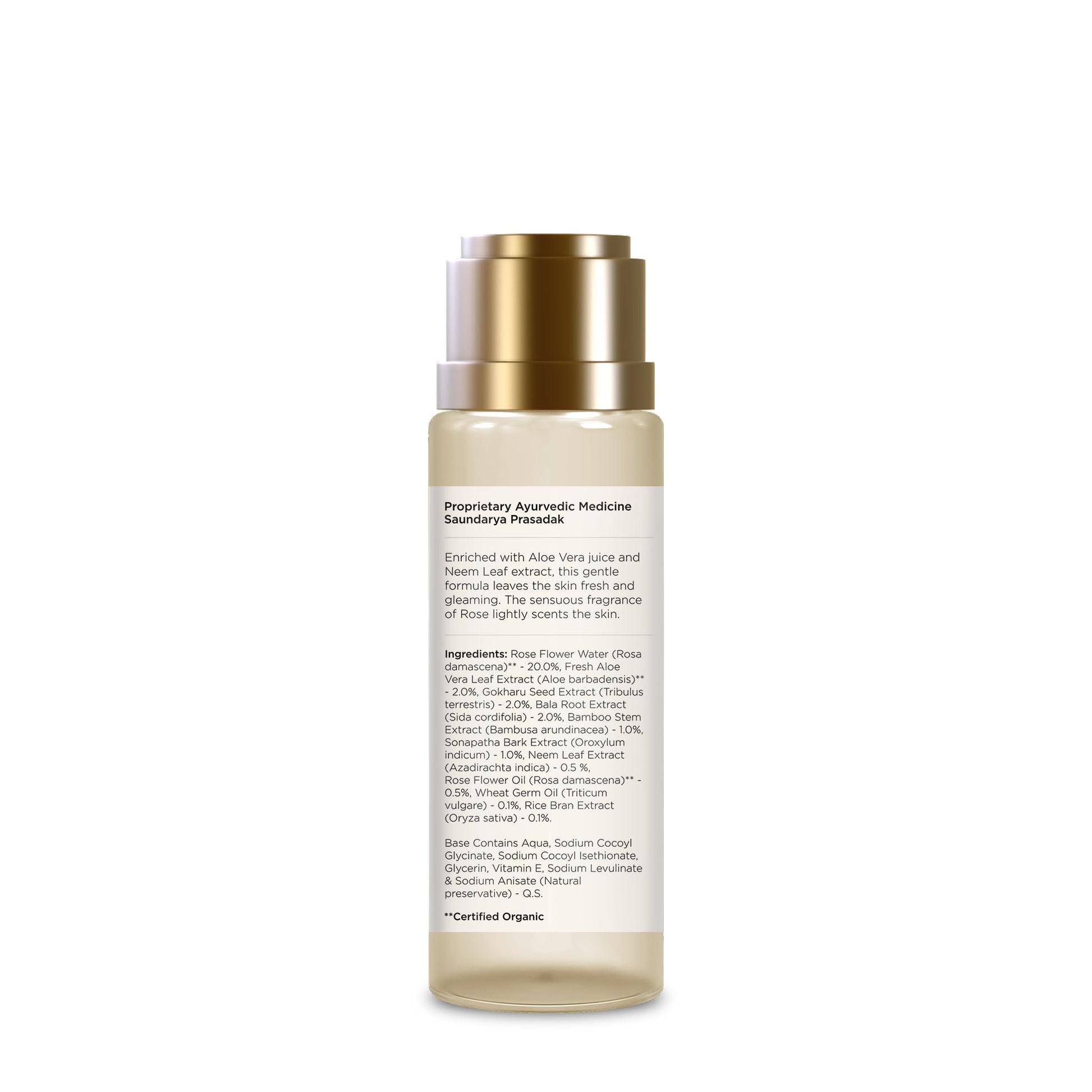 Forest Essentials Indian Rose Shower Wash, Sulphate-Free Ayurvedic Body Wash, Unisex - packaging