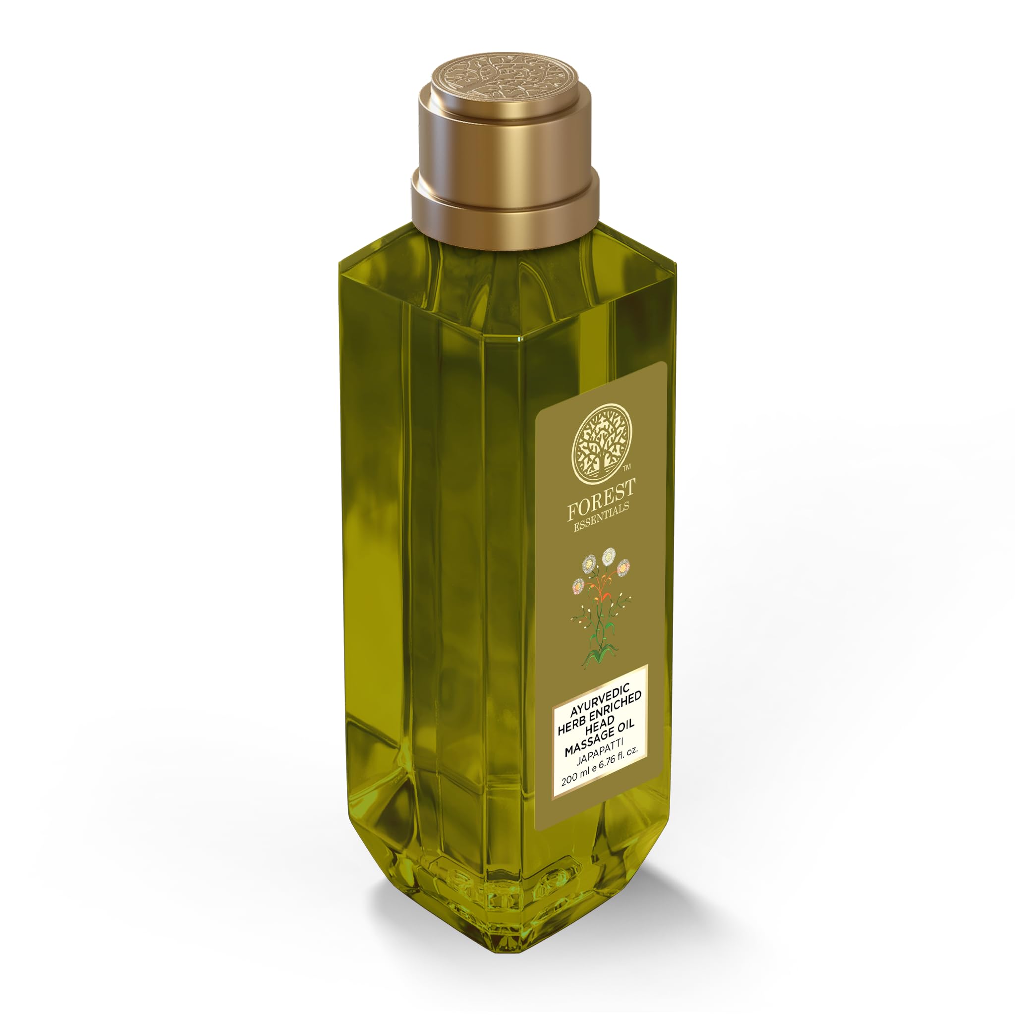 Forest Essentials Japapatti Head Massage Oil, Ayurvedic Hair Oil, 200 ml - ingredients panel
