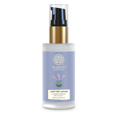 Forest Essentials Light Day Lotion Lavender & Neroli, SPF 30 PA++, 40ml, Ayurvedic Face Moisturizer