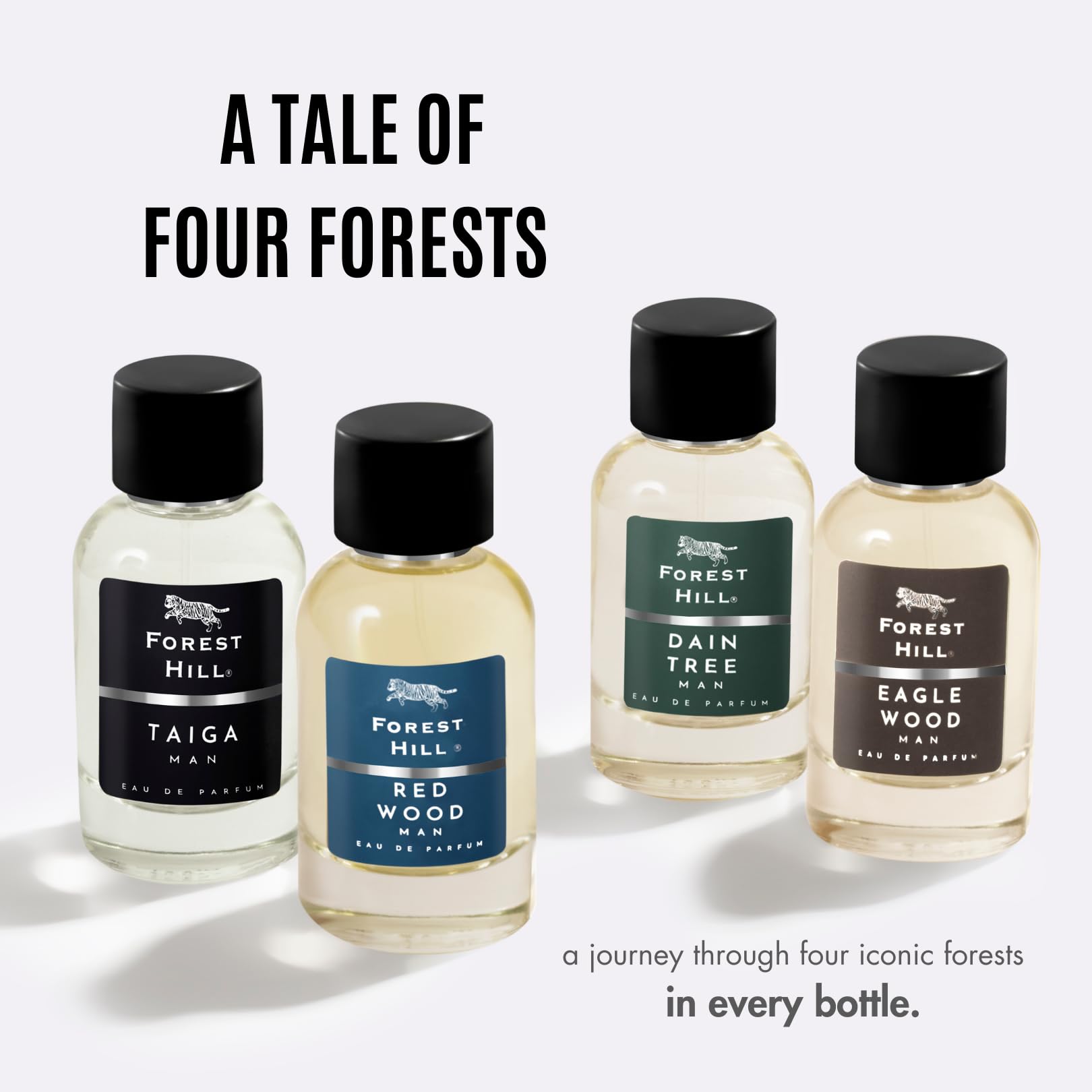 FOREST HILL Eau de Parfum Spray for Men, 300g, Adult Personal Fragrance - label detail