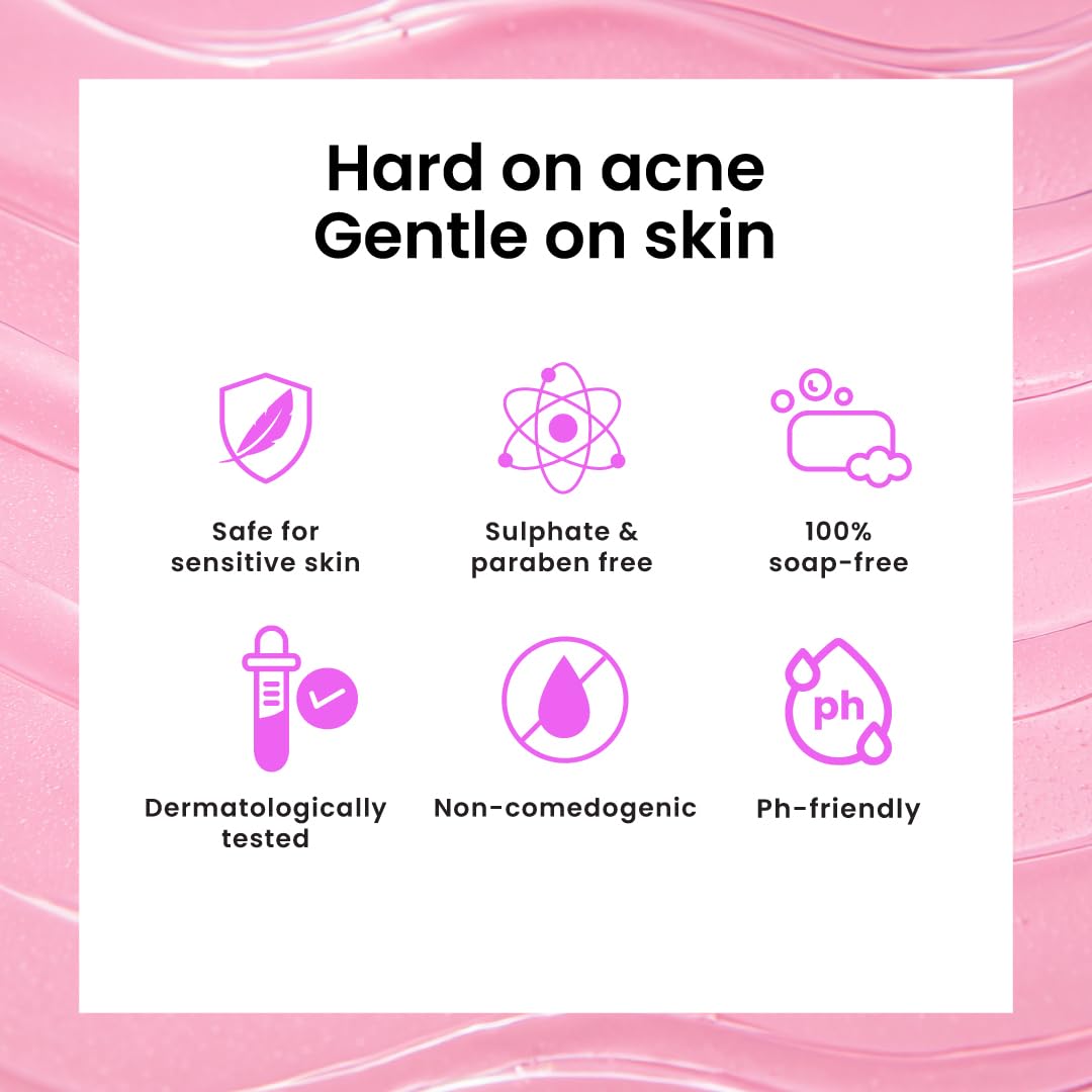 FoxTale Face Wash with 2% Salicylic Acid and Niacinamide for Oily and Acne-Prone Skin - close-up detail (12)