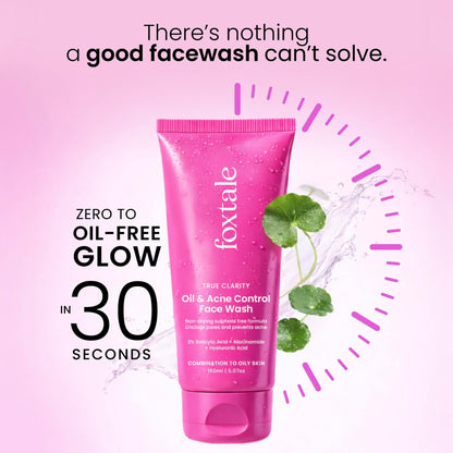 FoxTale Face Wash with 2% Salicylic Acid and Niacinamide for Oily and Acne-Prone Skin - in use (22)