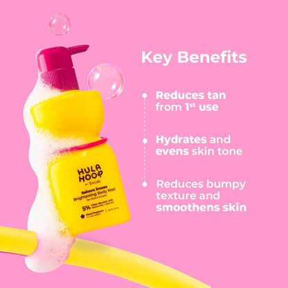 FoxTale Hula Hoop 8% De-Tan Body Wash, 2x250ml, with Niacinamide, Glycolic Acid & Salicylic Acid, Unisex - back view (11)