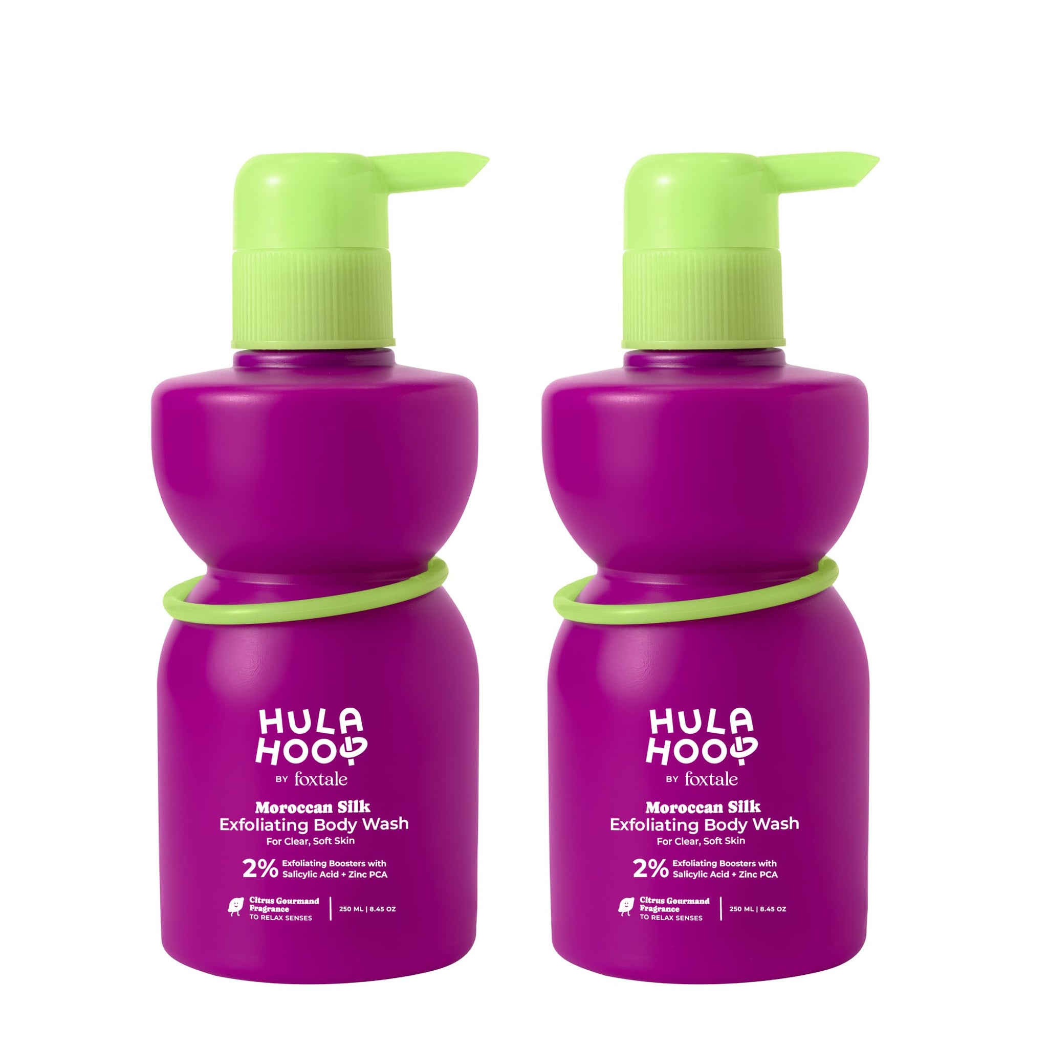 FoxTale Hula Hoop 8% De-Tan Body Wash, 2x250ml, with Niacinamide, Glycolic Acid & Salicylic Acid, Unisex (17)