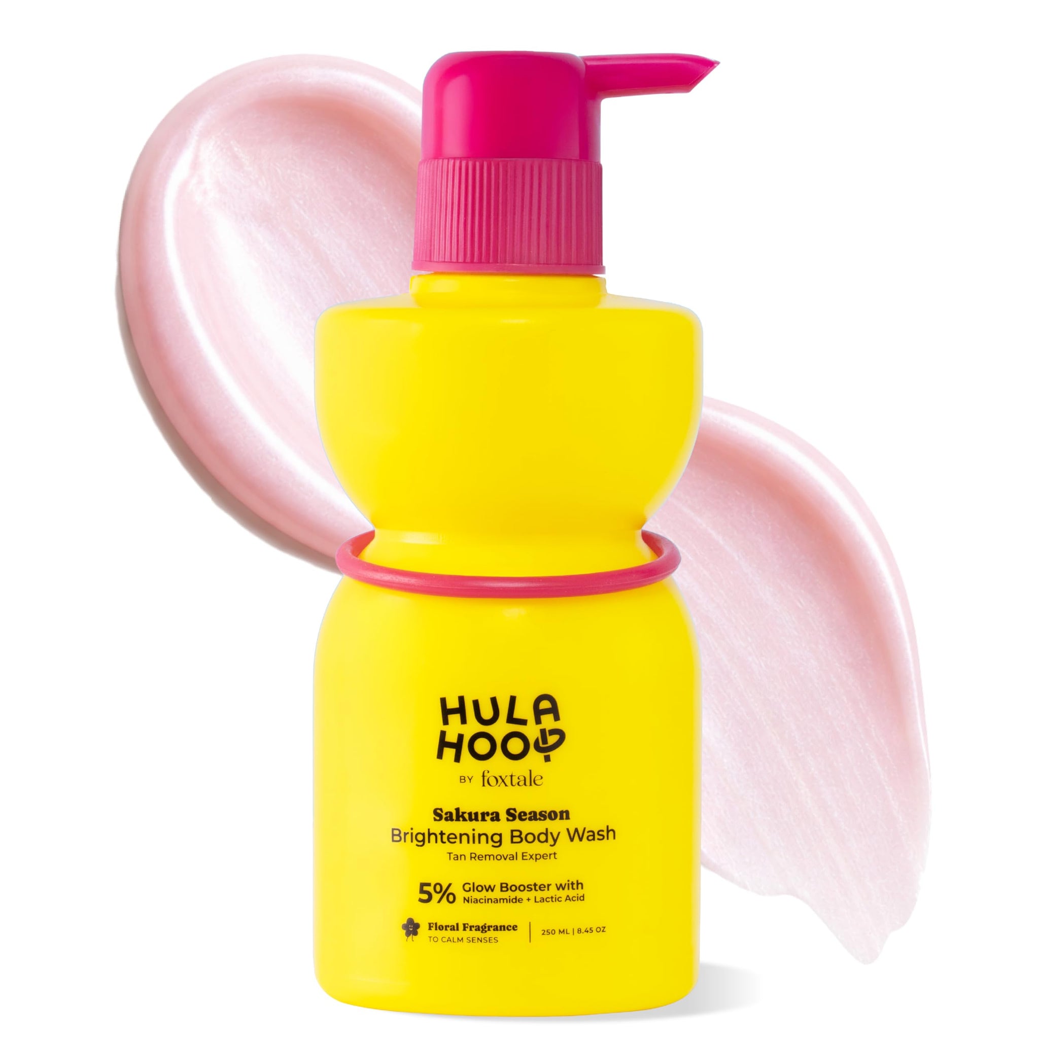 FoxTale Hula Hoop 8% De-Tan Body Wash, 2x250ml, with Niacinamide, Glycolic Acid & Salicylic Acid, Unisex (26)