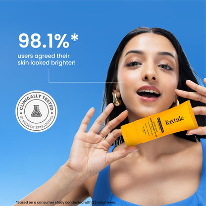 FoxTale Sunscreen SPF 50 PA++++ with Vitamin C & Niacinamide, Lightweight, Non-Greasy, No White Cast - close-up detail
