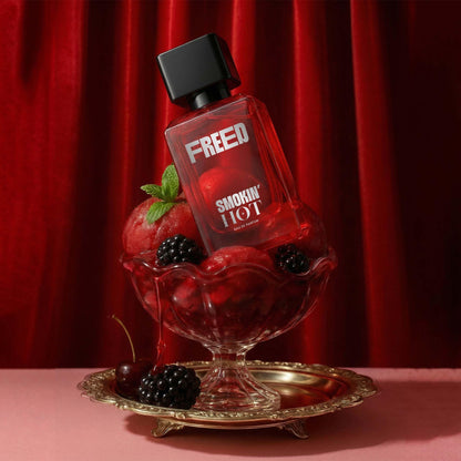 FREED Smokin' Hot Eau de Parfum for Women, 80ml, Spicy Floral Woody, Pink Pepper and Peony - back view