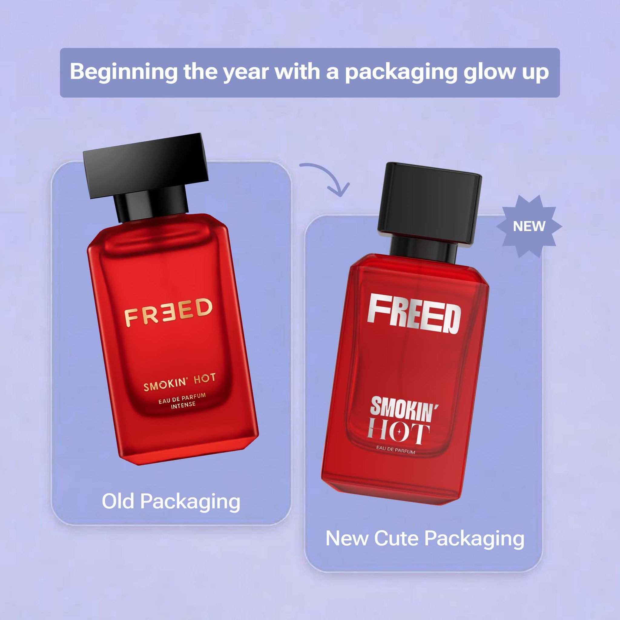 FREED Smokin' Hot Eau de Parfum for Women, 80ml, Spicy Floral Woody, Pink Pepper and Peony - size and scale