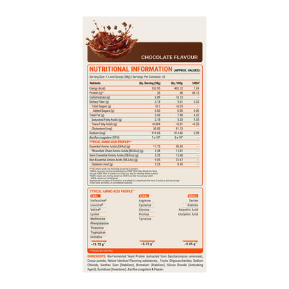 FUELONE Alpha Max Bio-Fermented Yeast Protein Powder, 1kg (2.2lbs), Adult Formula - close-up detail