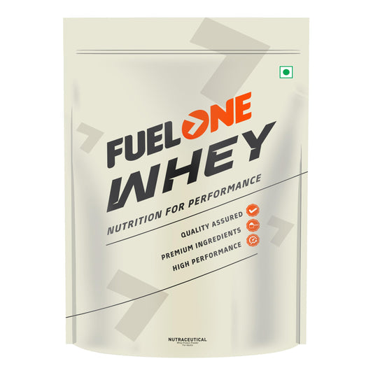 FUELONE Whey Protein Powder, 1kg, with BCAAs, EAAs, Zinc, Vitamin C and D